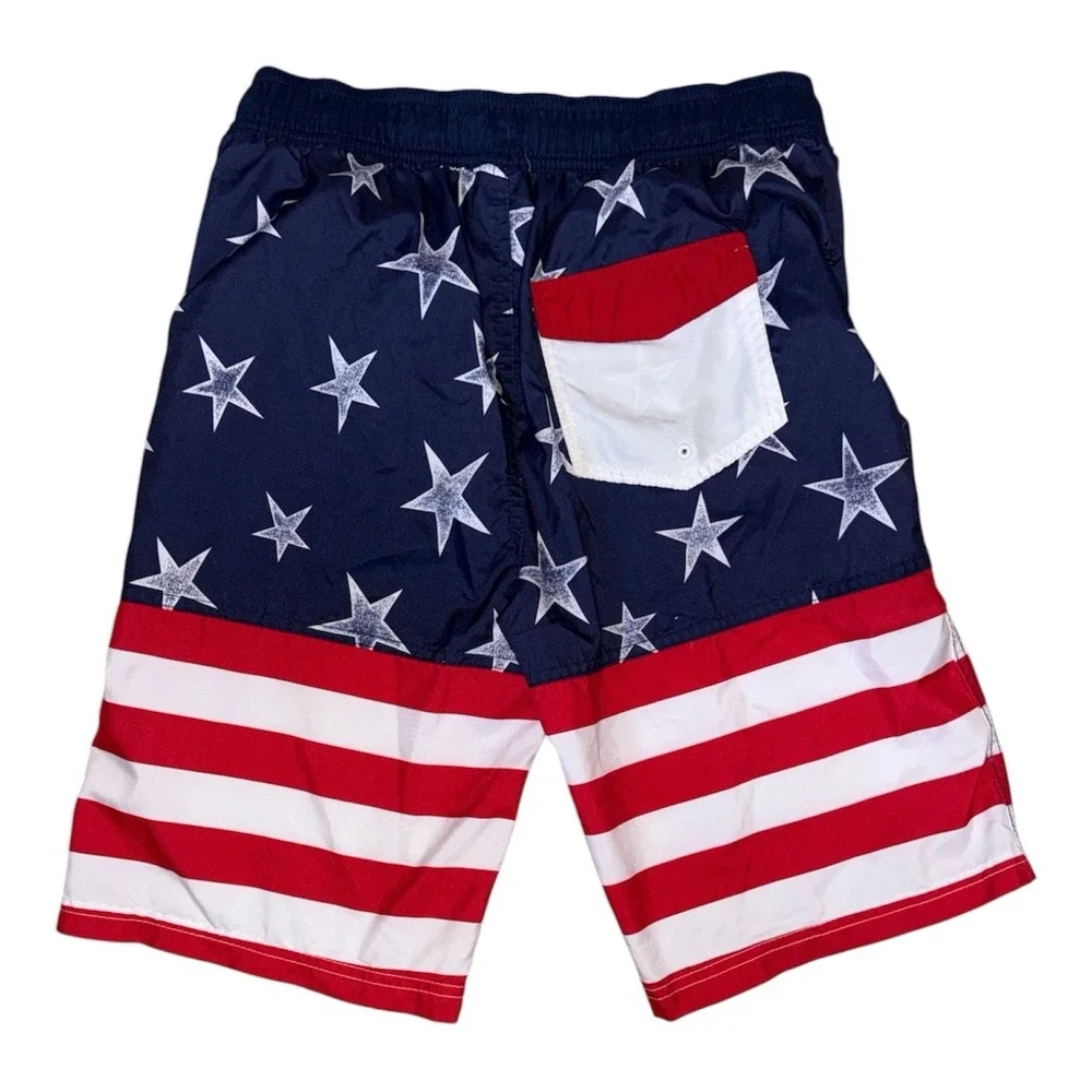 Cat & Jack Patriotic Swim Trunks XL 16